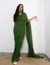 DAC Drishti Georgette Silk Bandhani Party Wear Readymade Sarees Wholesalers In Delhi